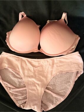 Victoria's Secret Light Pink Bra and Brief Set